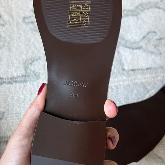 J. Crew Callie sandals in leather Olive Size 9.5 - Picture 3 of 6